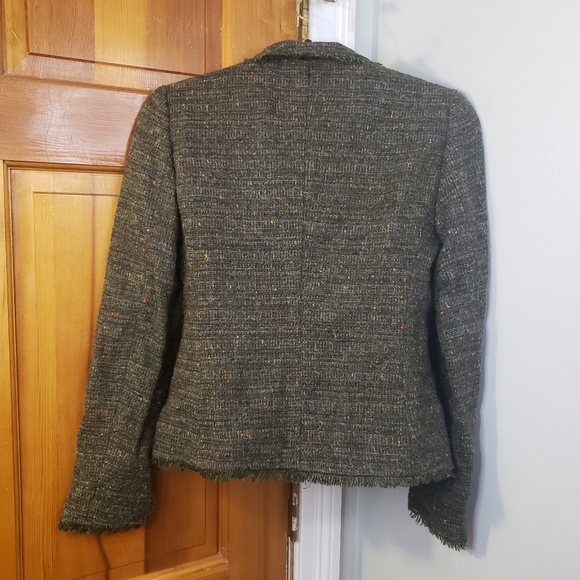 Vintage Enrique Martinez Women's Wool Tweed Blazer Made in Italy - Picture 5 of 9